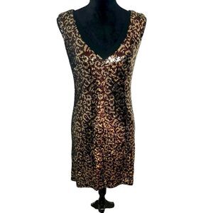 WHITE HOUSE BLACK MARKET SEQUIN SNAKESKIN BODYCON VELVET SPARKLY PARTY DRESS‎